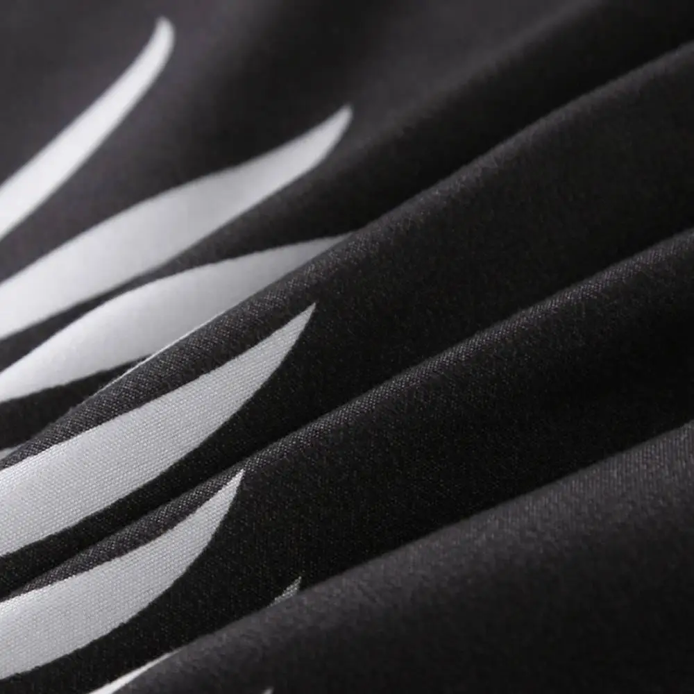 2019 белые листья черные постельные принадлежности щетка из микроволокна