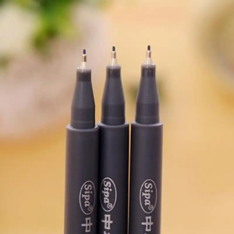 10pcs/set Watercolor Pencils Hook Line Pen Art Supplies for Kids Drawing Set Stationery Copic Sketch Markers School Supplies