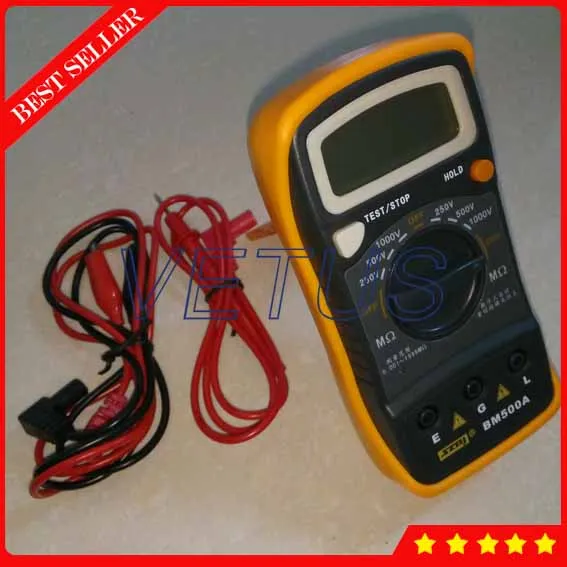 BM500A мегаметр с цифровым тестером сопротивления изоляции|insulation tester meter|insulation