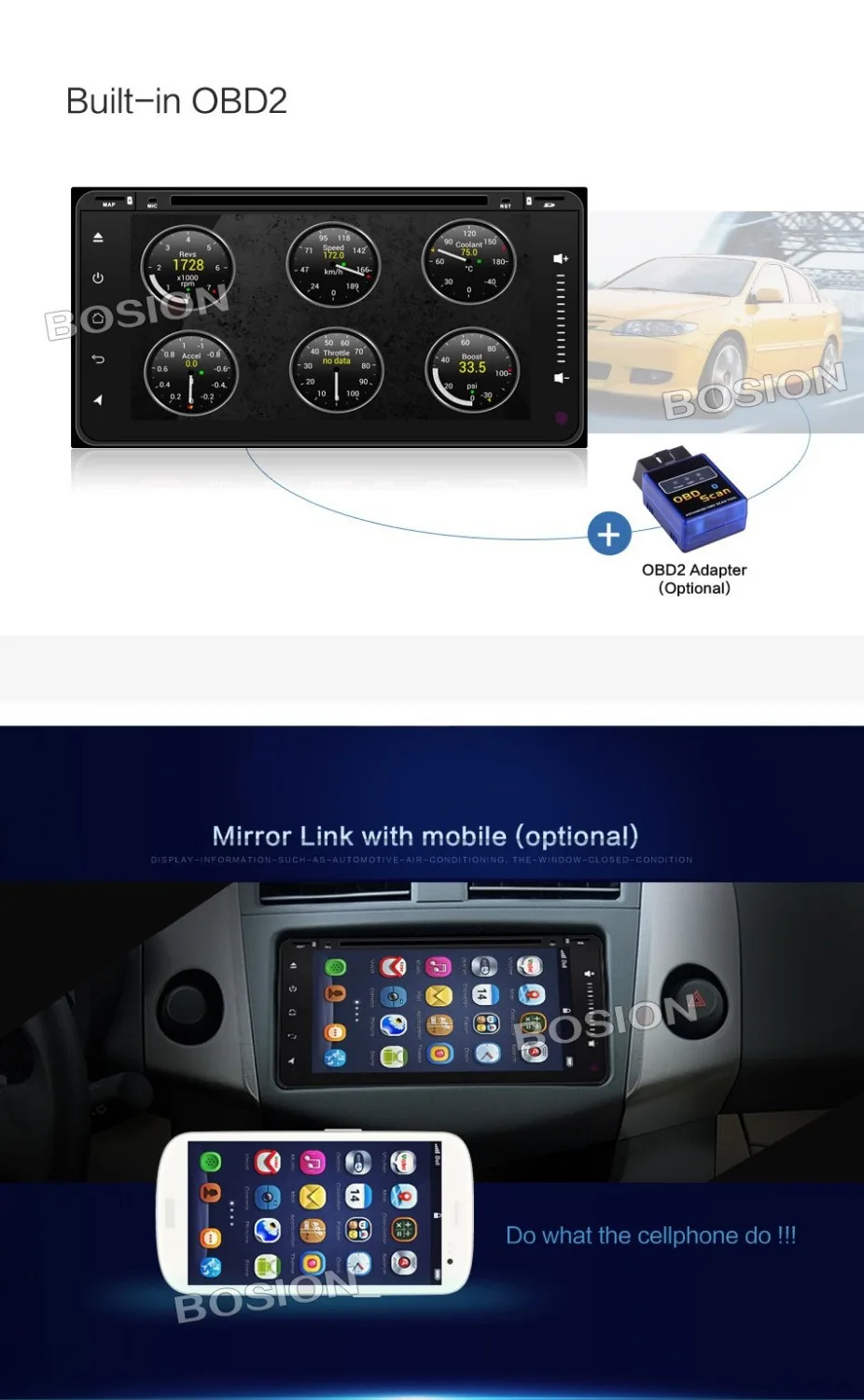 Android 6 0 2G ram автомобильный dvd плеер для Toyota Hilux VIOS старый Camry Prado RAV4 2003 2008 с 4G LTE сети|car