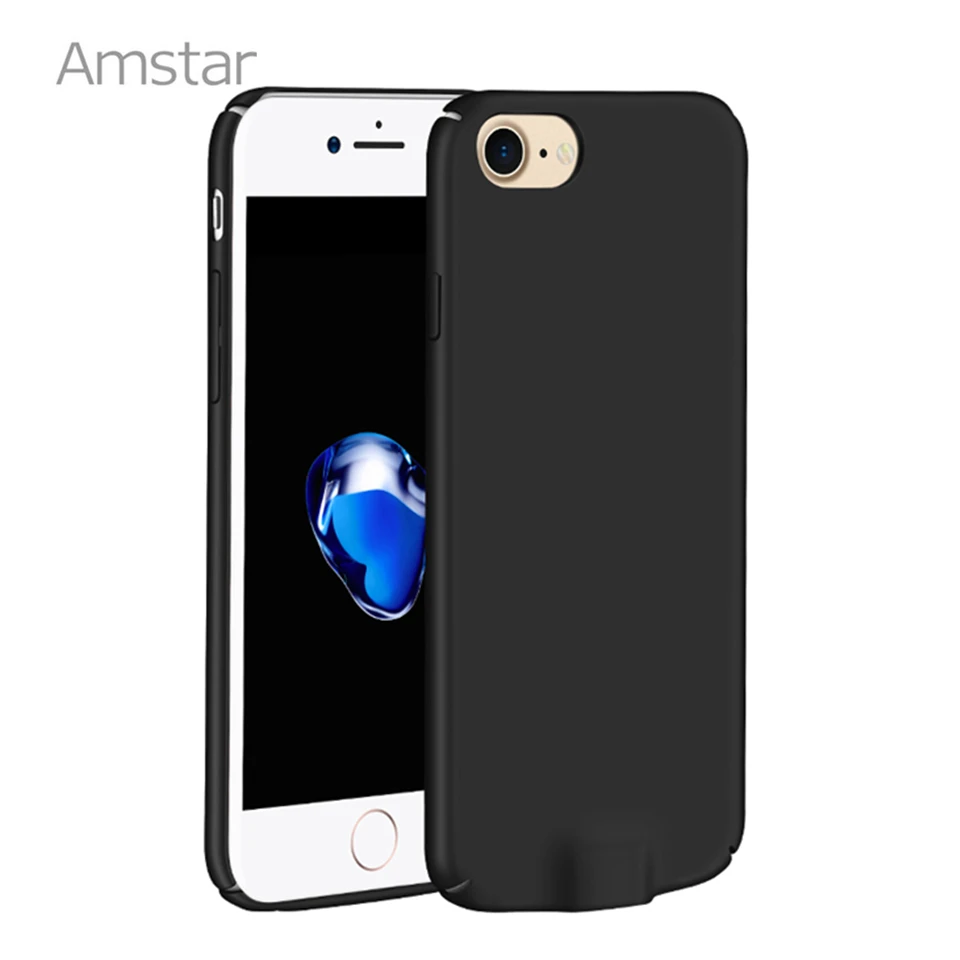 Amstar Qi Беспроводное зарядное устройство приемник чехол для iPhone 6 6S 7 Plus 4 5 дюймов