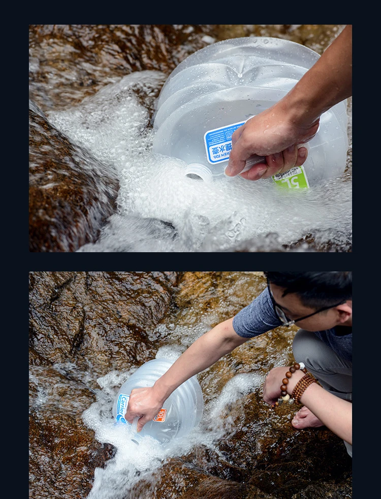 NatureHike складные контейнеры для воды 5L 10L 15L ведро складной Сверхлегкий Открытый Кемпинг Пеший Туризм Сумки для воды NH14S002-T