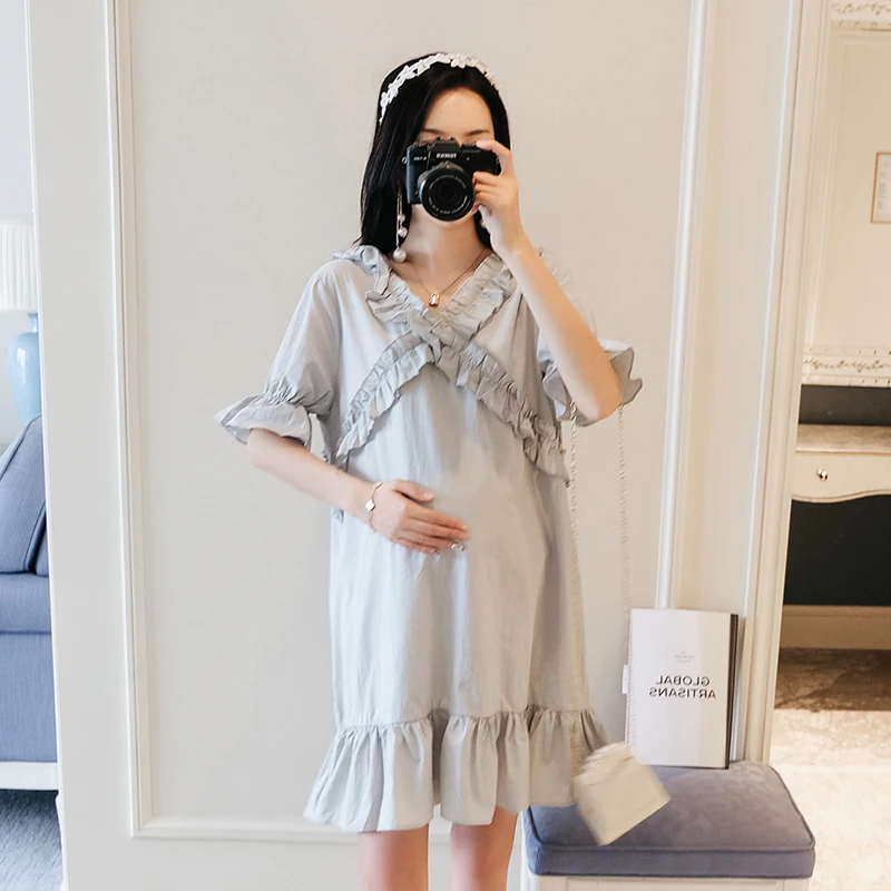 2019 Новое поступление летнее платье для беременных женщин модные стильные платья