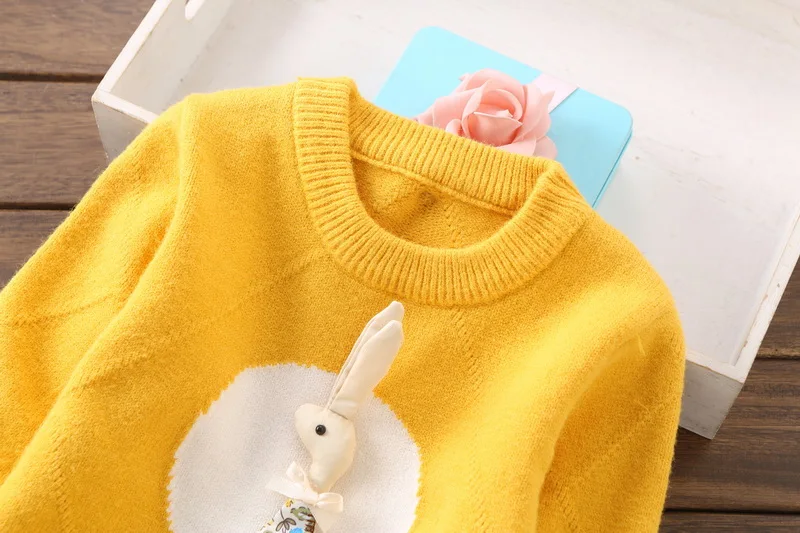 Новые модные свитера для девочек Одежда для детей 2-6 лет C8069