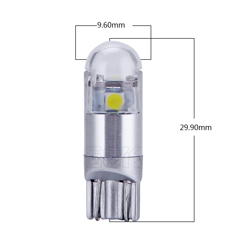 10 шт. T10 Светодиодные лампы белого цвета 168 501 W5W светодиодные клиновидные 3smd 3030