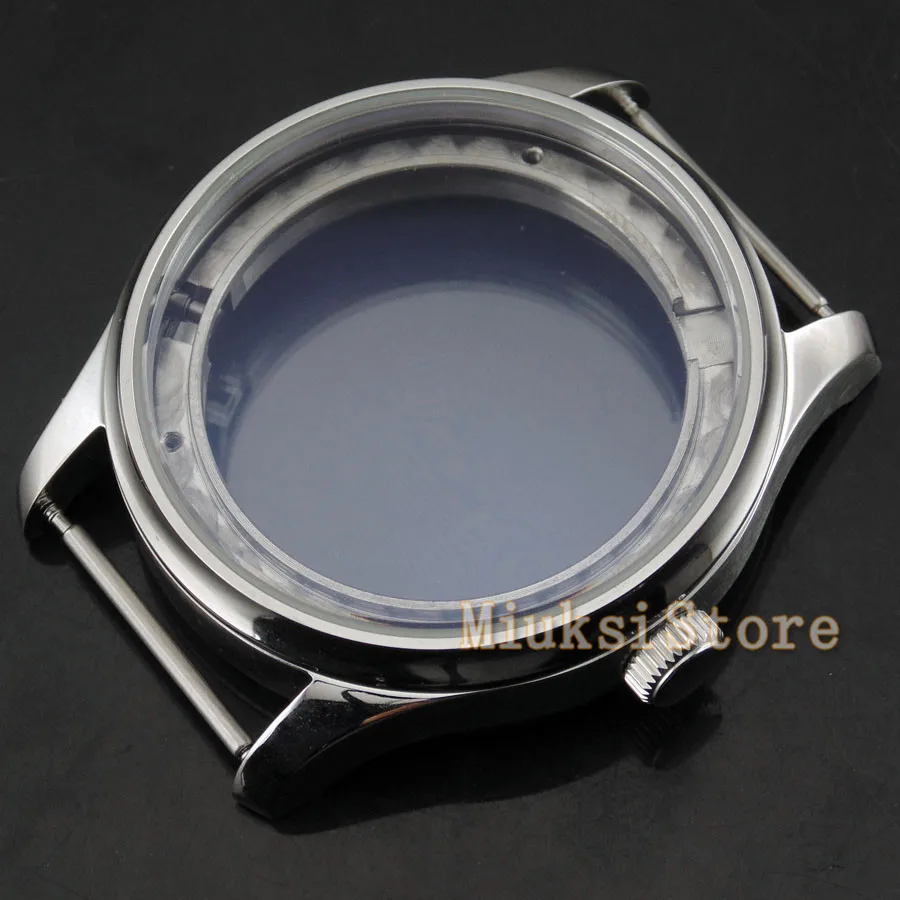 43 мм стерильные часы из нержавеющей стали подходят парнису мужские Чехол