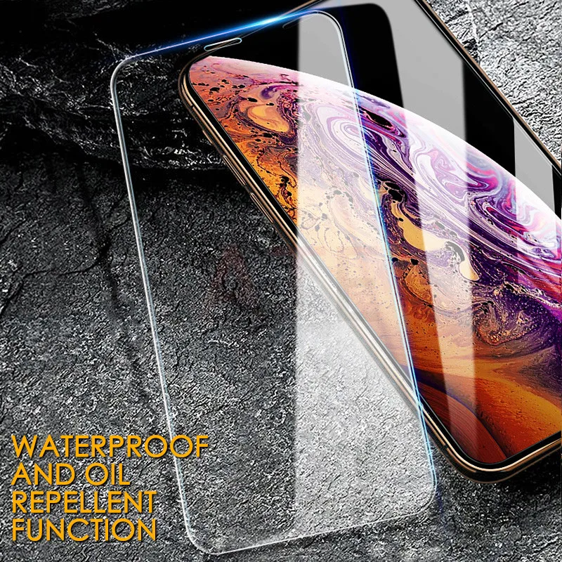 Закаленное стекло ATE 10 шт. для iPhone X XS MAX XR 5 5S SE 5c Защитная пленка для экрана для iPhone 6 6s 7 8 Plus защита стекла