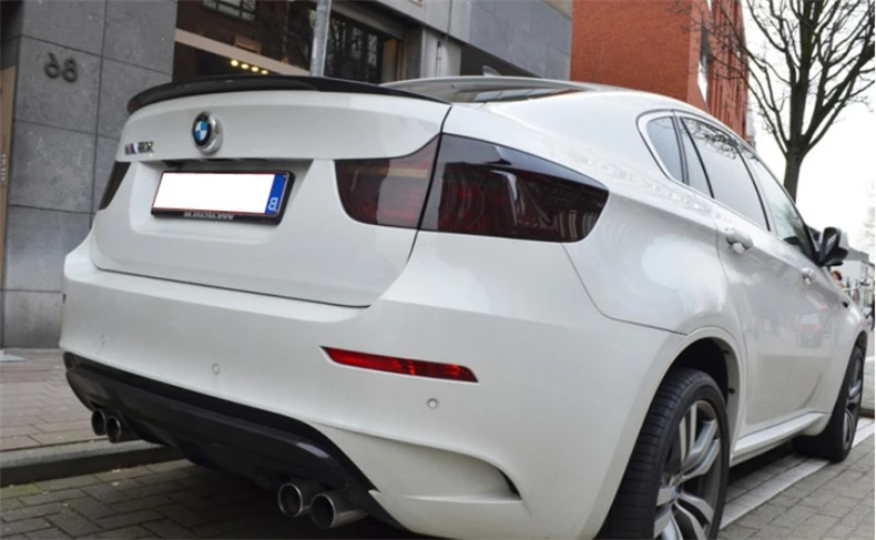 Спойлер HLONGQT из углеродного волокна для BMW X6 E71 X6M 2008 2014 высококачественные