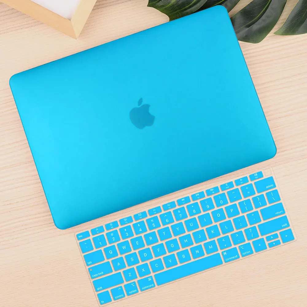 Для Macbook Air 11 12 13 A1466 A1932 Touch ID Pro retina 13," 15,4 для нового Macbook Pro 13 15 Touch Bar Жесткий Чехол для ноутбука - Цвет: Matte sky blue