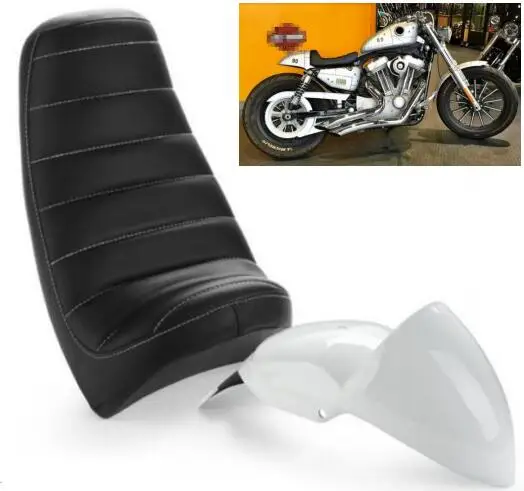 Кафе гонщик капот крыло хвост раздел w/сиденье для Harley Sportster XL 04-UP на заказ