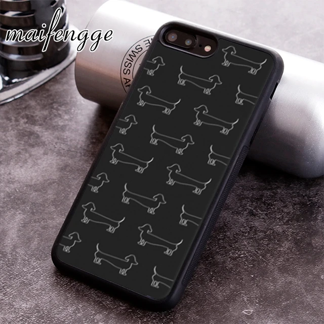 Maifengge мультфильм такса сосиска собака чехол для iPhone 5 6 6s 7 8 plus 11 12 Pro X XR XS max Samsung S7 edge