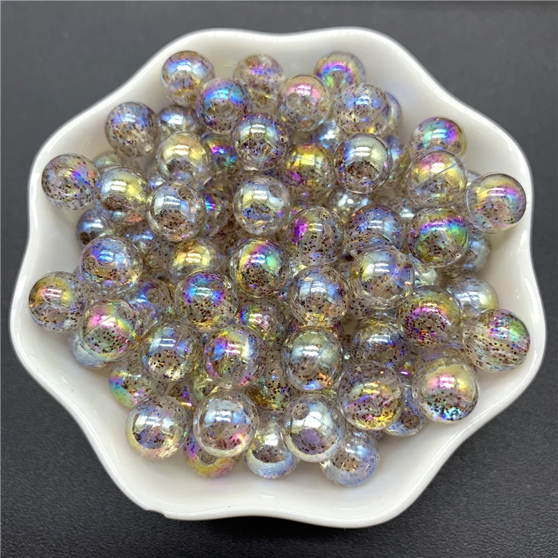 Цветные акриловые Круглые бусины разделители ABS для изготовления ювелирных