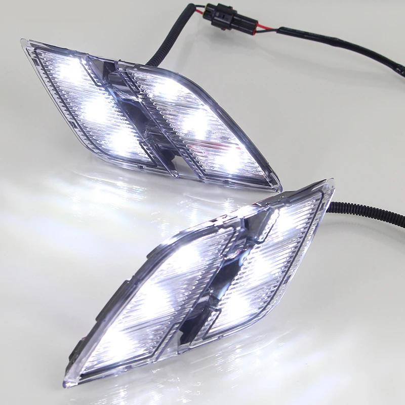 ROADOT drl Светодиодный дневной светильник для Peugeot 301 2014 2015 ходовой с поворотным