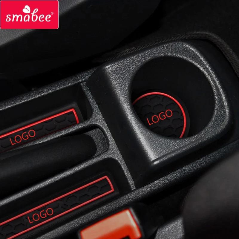Для VW POLO 6R 6C противоскользящие резиновые Чашка Подушки Салонные подложки 9 шт. для