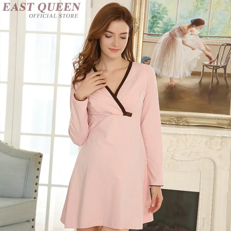 

Maternity wear clothing sleepwear breastfeeding clothes nightgown FF495