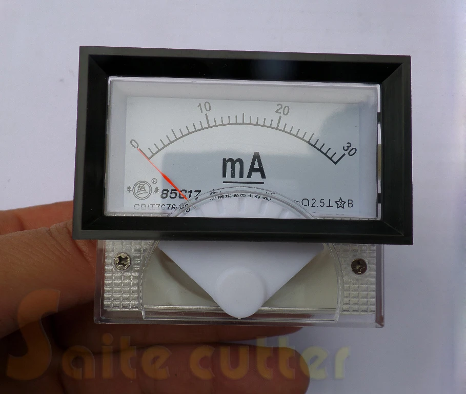 

DC ампер метр 30mA 85C17 30 миллиампер Ампер аналоговый панельный измеритель тока Амперметр Co2 лазерный гравер штамп