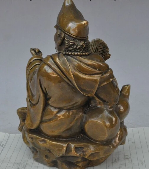 SCY bir 005310 9 &quotКитайский буддийский из бронзы рохань Архат монах Fo JiGong Chai Gong статуя