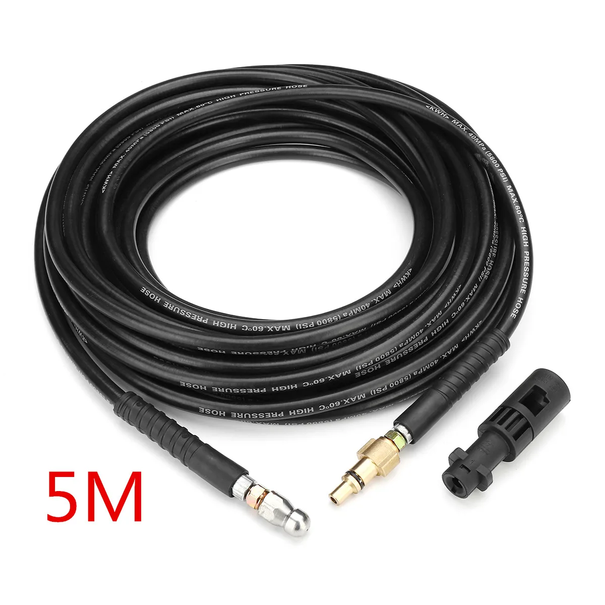 5M 3/5/8/10/12/20 м 40MPa 5800PSI высокое Давление стиральная машина для очистки канализационных труб шланг набор для чистки труб стоков Водосточные трубы - Цвет: 5M