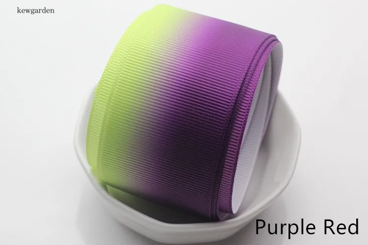 Kewgarden 38 mm 3.8 cm Gradient Color Grosgrain Ribbons Handmade Tape DIY Bowknot Accessories Satin Riband 8m/lot | Дом и сад