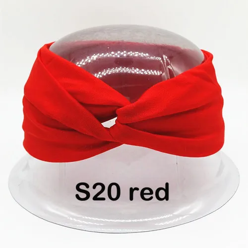 S20 red Лоскутные повязки на голову для женщин, повязка на голову с леопардовым принтом, тюрбан, повязка на голову с узлом для девочек, повязка на голову, аксессуары для волос на открытом воздухе - Цвет: S20 red