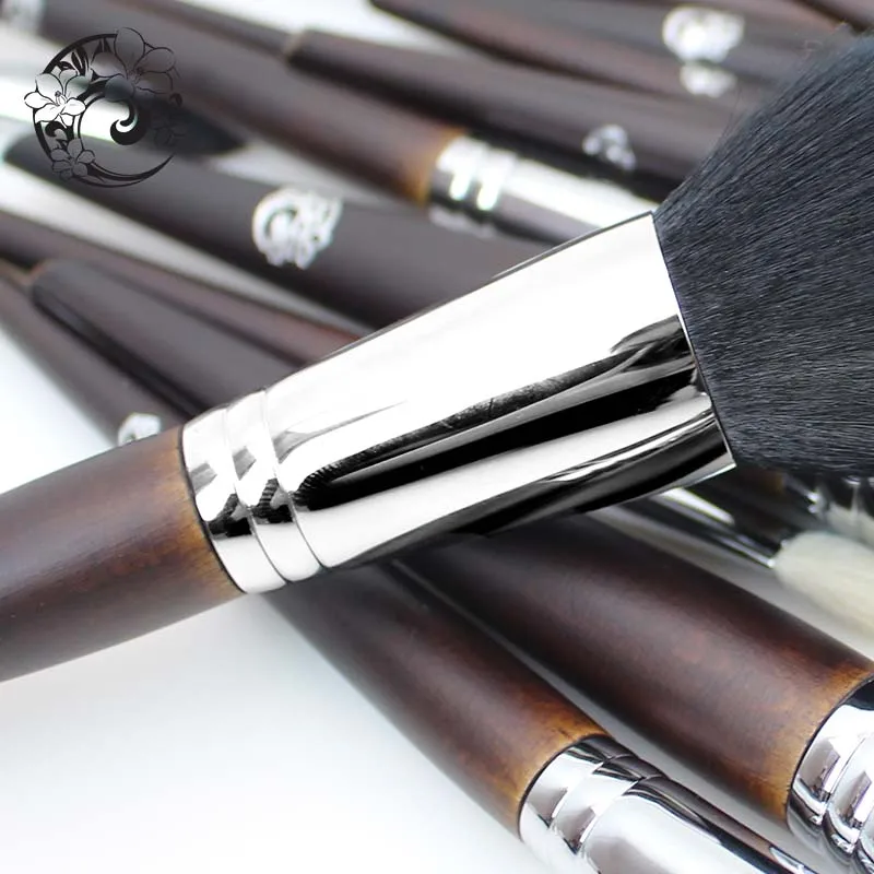 Кисти для макияжа из козьей шерсти 22 шт.|brush set make up|goat hair brush setbrand |