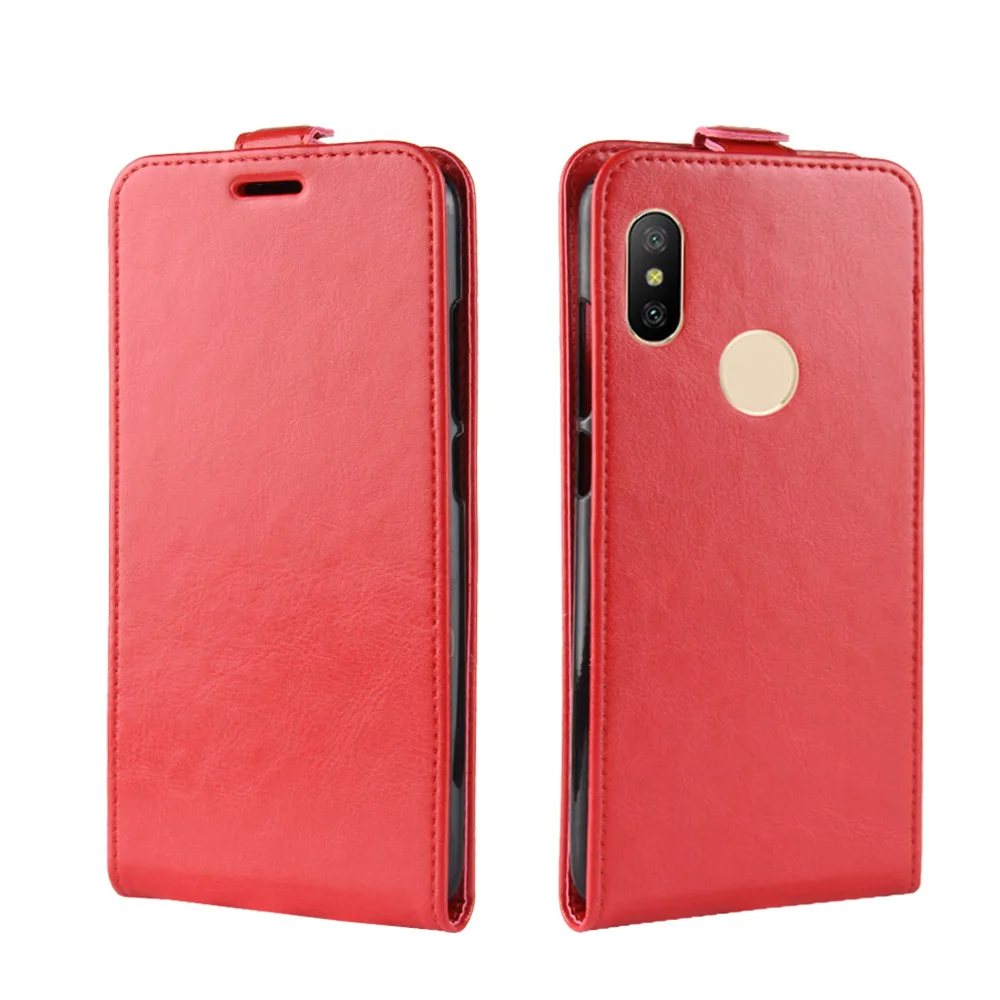 Чехол для телефона Xiaomi Redmi Note 6 Pro роскошный кожаный Вертикальный флип-кошелек