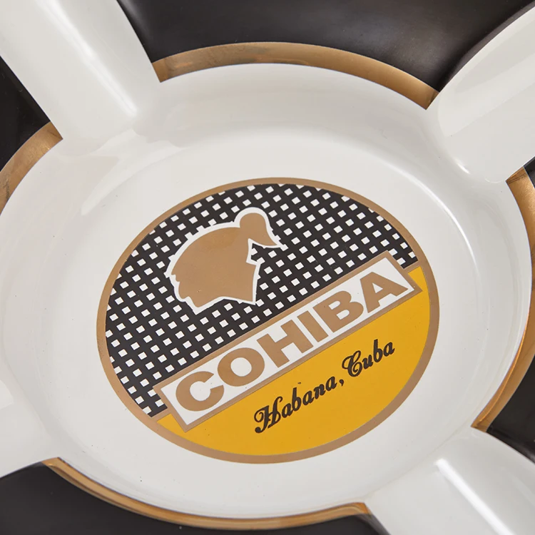 Высоким качеством Роскошные COHIBA сигары Пепельница элегантный большой круглый