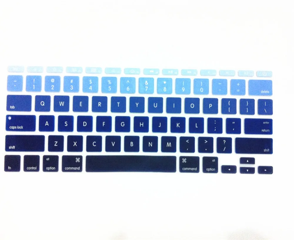 Синяя Радужная Силиконовая клавиатура для ноутбука Защитная пленка Apple Macbook Air 11