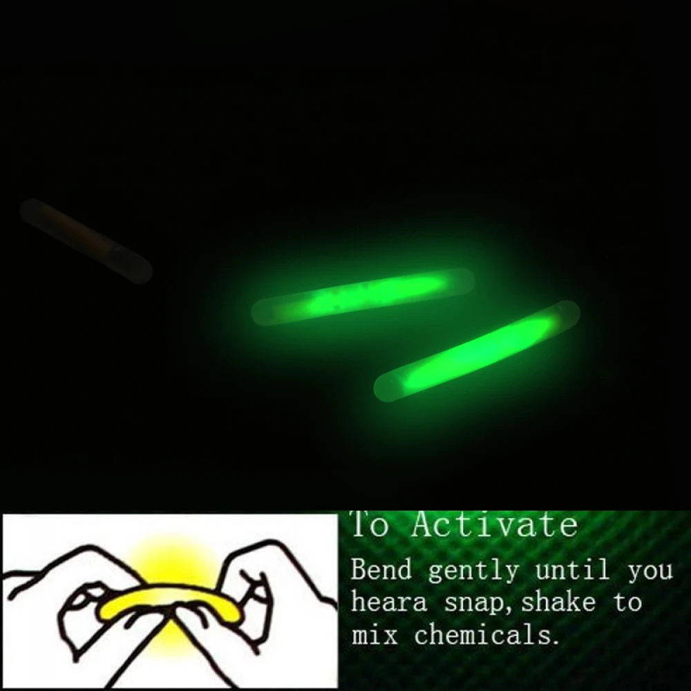 10 упаковок (50 шт.) 4 5*37/3.0*25 мм Люминесцентная Lightstick стержень огни поплавок для