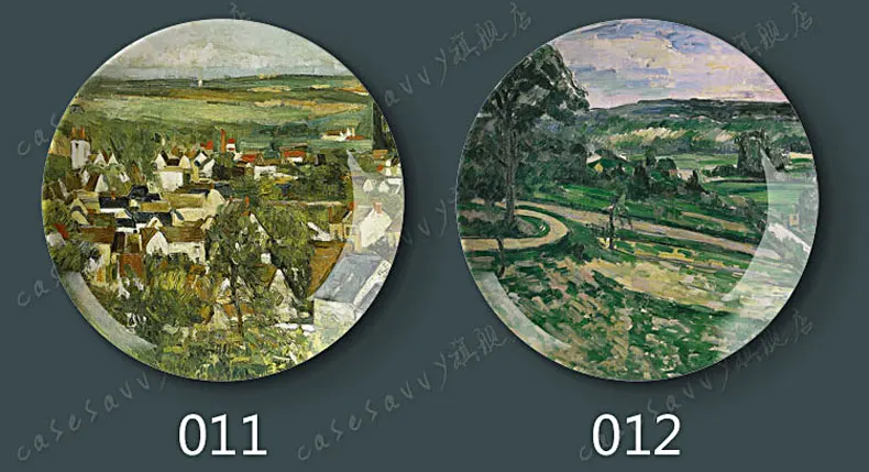Cezanne живопись фарфоровая декоративная настенная подвесная тарелка сиденье диск керамический диск креативное искусство диск туалетный лоток
