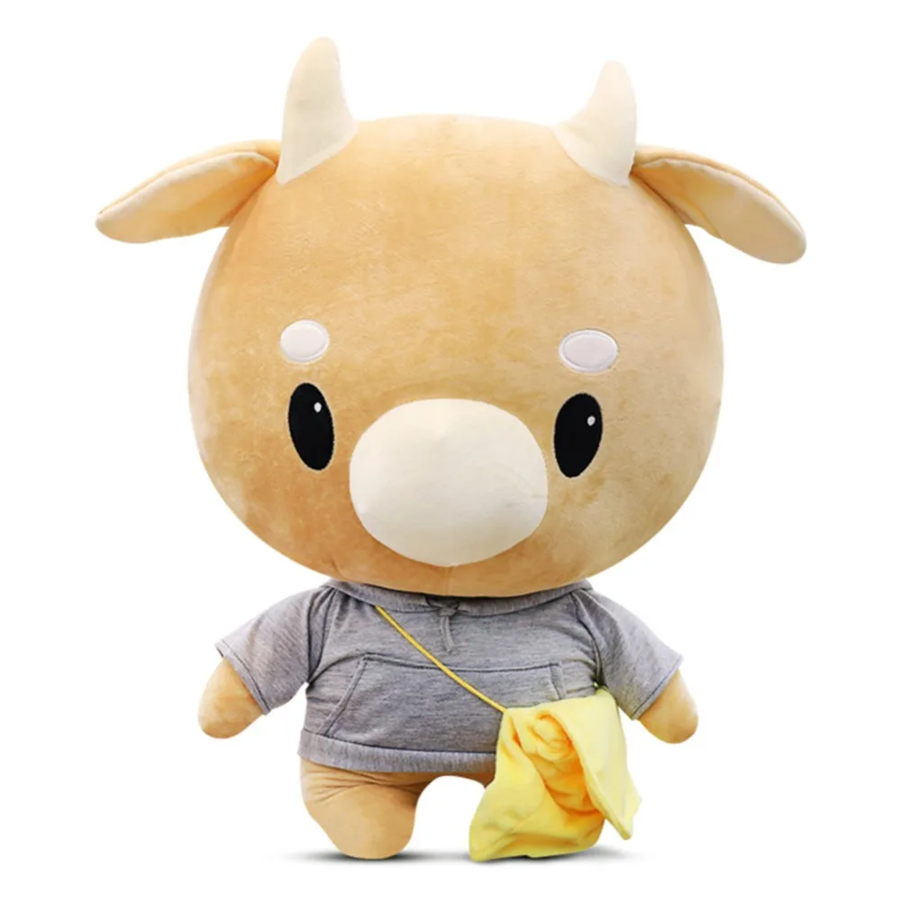 1 шт. 60/80/100 см в Корейском стиле ТВ Kawaii жесткий корова Игрушка Плюшевые игрушки