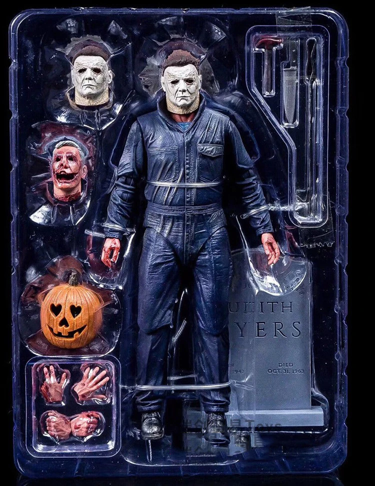 В коробке Хэллоуин ULTIMATE Майкл Майерс фигурку игрушки куклы Brinquedos Figurals Коллекция
