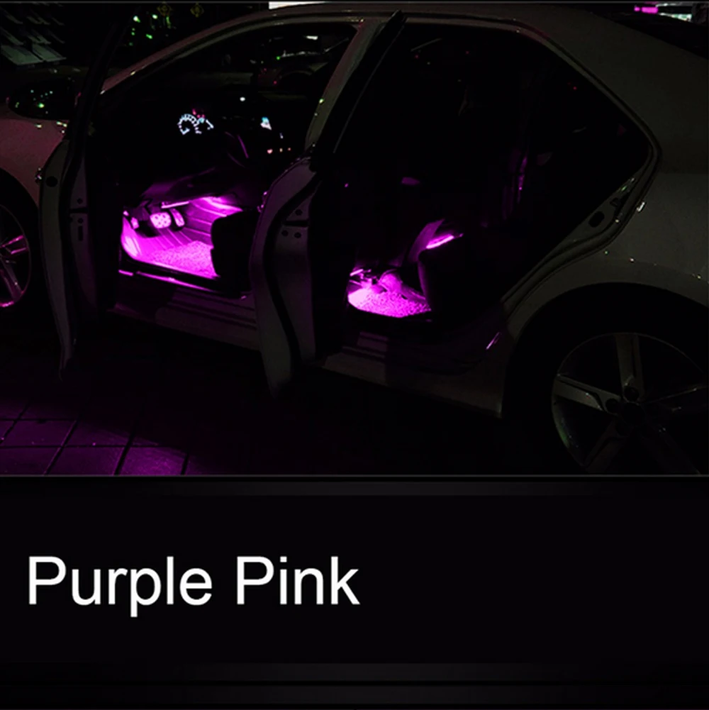 Carsty стайлинга автомобилей IP67 RGB Декоративные Атмосфера светодиодные лампы 12v автомобильное зарядное устройство прокладки СИД светильник с милый кролик вибратор секс-игрушка для женщин, дистанционное Управление