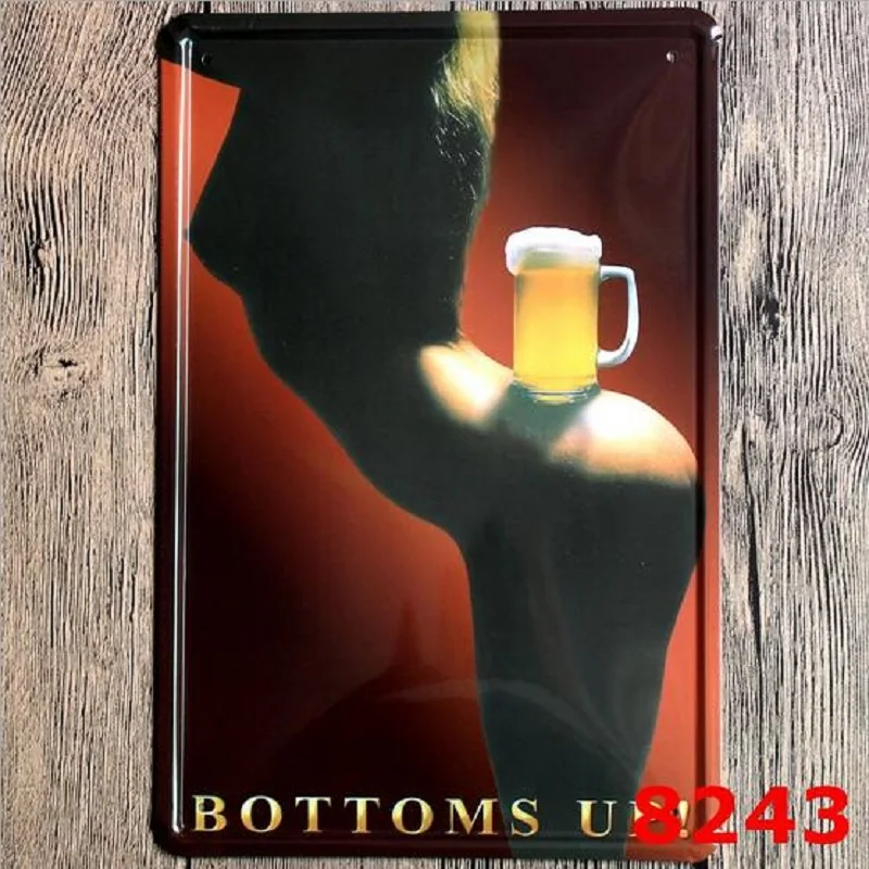 Винтажное украшение Placa Decorativa железный лист картина пивная бар кафе Cerveza