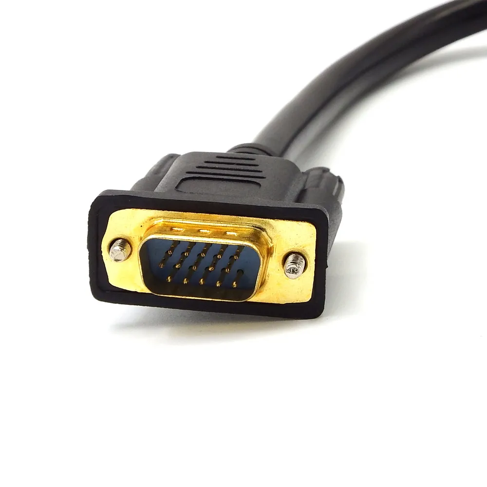 1 VGA Male to 2 Female Monitor Y Splitter Cable 30CM drop shipping | Автомобили и мотоциклы