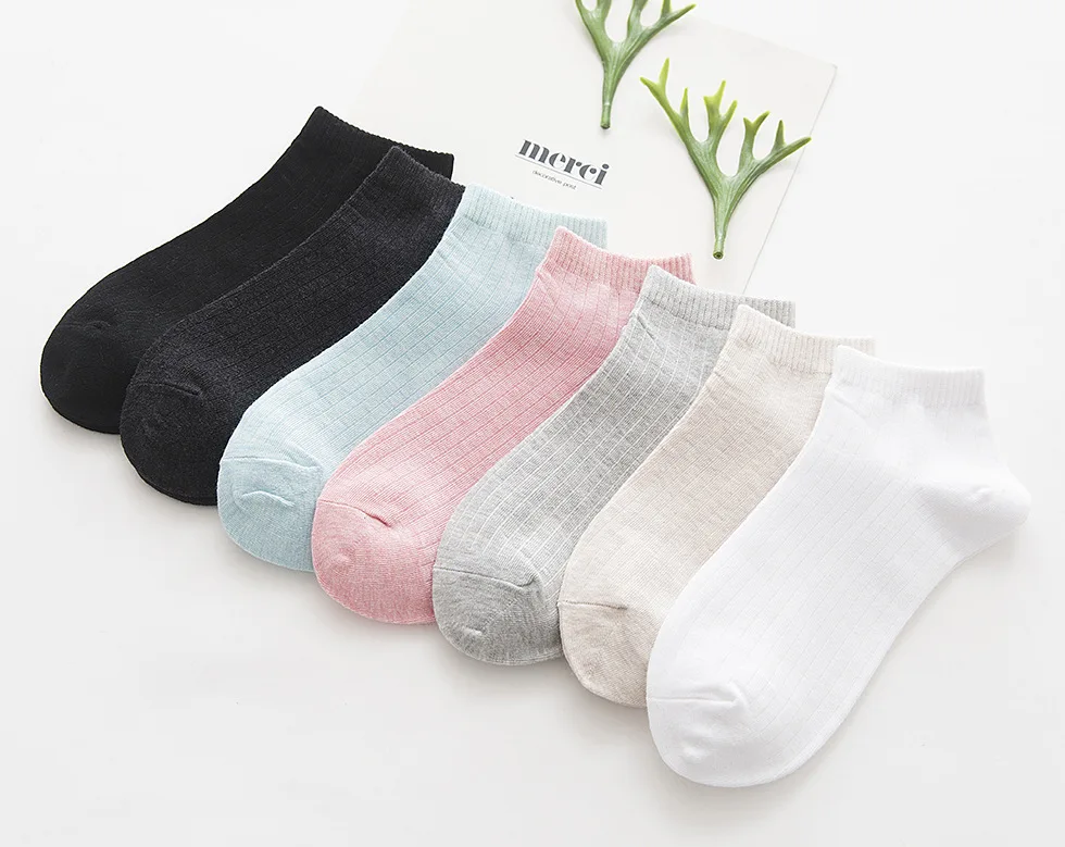 2017 новые весенние двухигольные женские носки корабль карамельные цвета тонкие