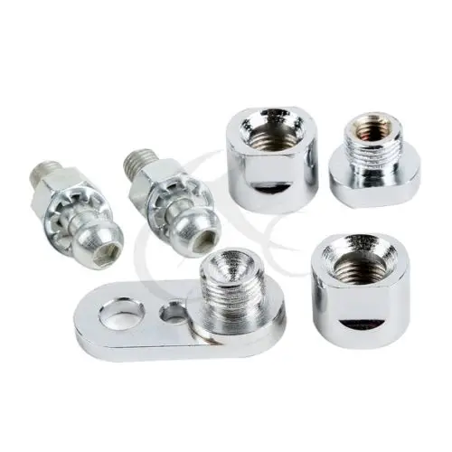 Хромированный поворотный сигнал комплект с креплением для Harley Softail Fatboy Street Bob FLSTFB