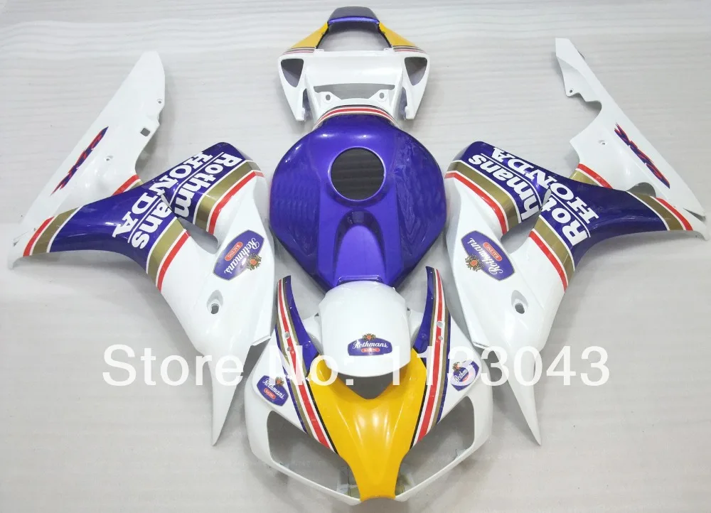 

Injection fairing parts for CBR1000 06 07 CBR1000 RR 2006 2007 CBR 1000RR 06 07 oem_quality fairing kit #22H8 yellow white blue