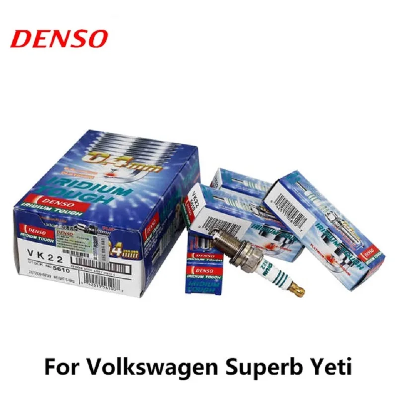 4 шт./компл. DENSO автомобильная свеча зажигания для Golf 6 Superb Yeti Audi A5/S5/Q5/A4 VW Tiguan Bora Touran