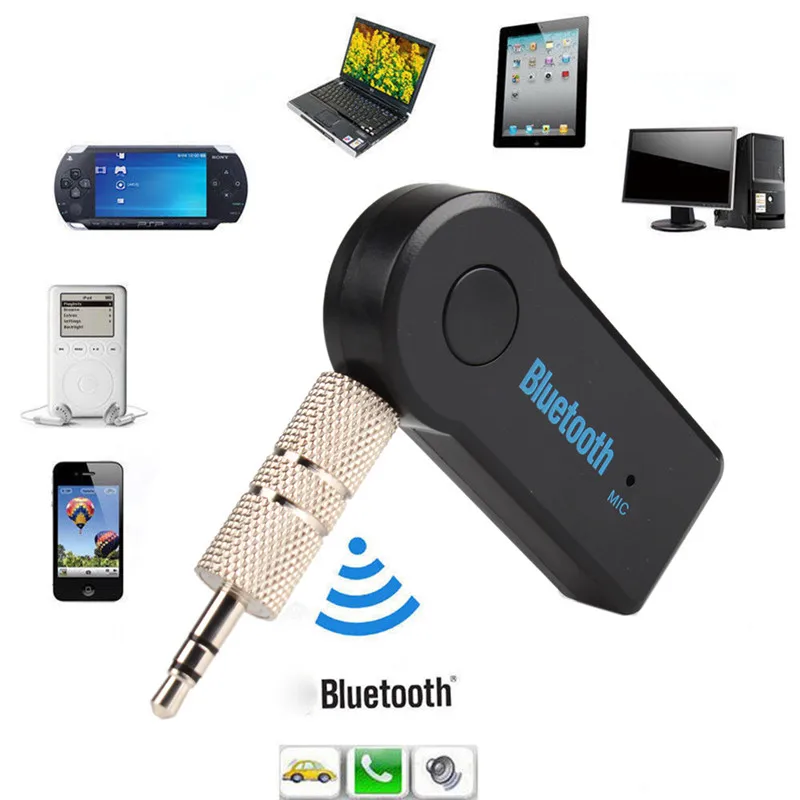 Автомобильный Bluetooth передатчик 3 5 мм разъем хендсфри Портативный AUX мини аудио
