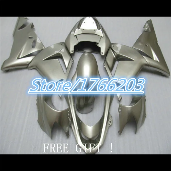 

ZX 10R 04 05 ZX10 R 04-05 Silver gray ABS Aftermarket Motorcycle Set ABS Fairings Fit For Kawasaki ZX10R 2004 2005 ZX 10