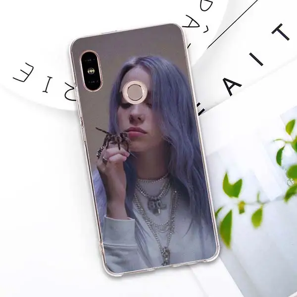 Силиконовый чехол Singer Star Billie Eilish для Xiaomi mi 9 8 A2 Lite Play mi x3 Red mi 6 6A Note 6Pro 7 Pro мягкий чехол для телефона из ТПУ - Цвет: 08
