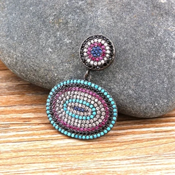 Pendant-Black Новинка, модное женское ожерелье, металл, медь, микро ПАВЕ, CZ, Овальный Кулон, хорошее ювелирное изделие, подарок для женщин, мужчин, лучший подарок на день рождения - Окраска металла: Pendant-Black