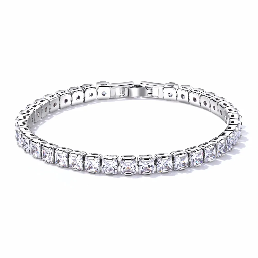 Fashion simple 5mm Cubic Zirconia Delicate Bracelet&ampbangles For Women Exquisite Party Jewelry girl Gifts Accessories DS986 | Украшения и