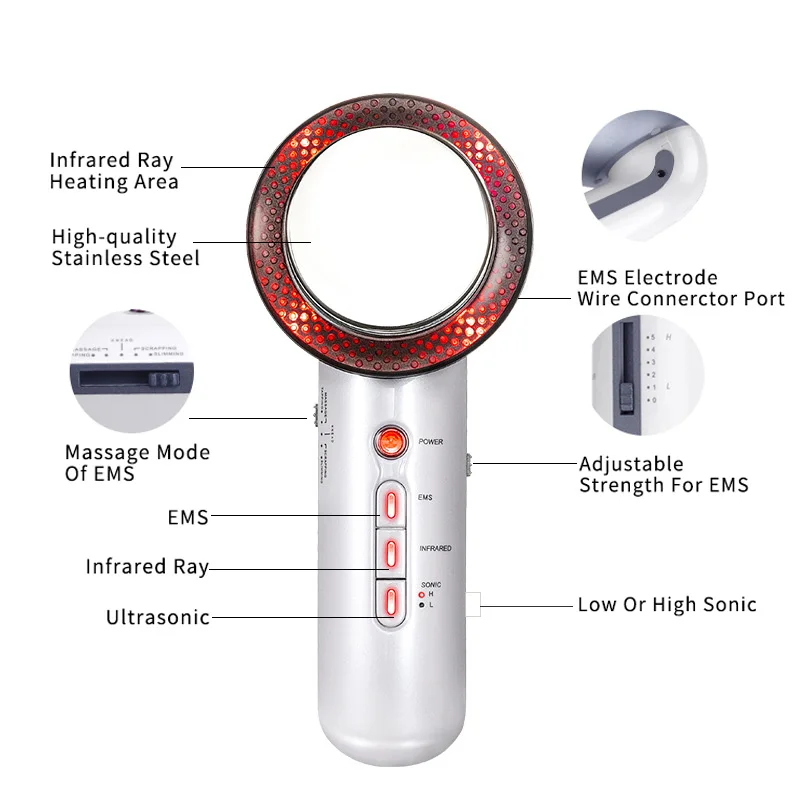 Ультразвуковой кавитационный Массажер для коррекции фигуры анти Целлюлит Жир