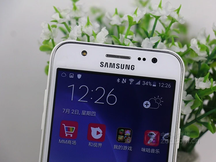 Мобильный телефон samsung Galaxy J5 J500F, разблокированный экран 5,0 дюйма, четырехъядерный процессор, 1,5 Гб ОЗУ, 16 Гб ПЗУ, отремонтированный