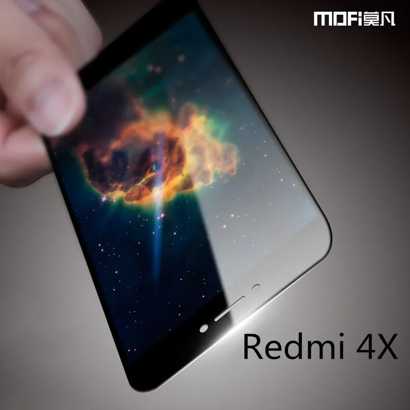 Закаленное стекло для xiaomi redmi 4x Защитная пленка экрана MOFi 9H 2.5D с полным покрытием