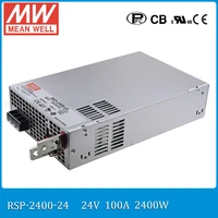 original mean well rsp 2400 24 2400w 100a 24v voltage trimmable meanwell power supply 24v 2400w with pfc in parallel connection