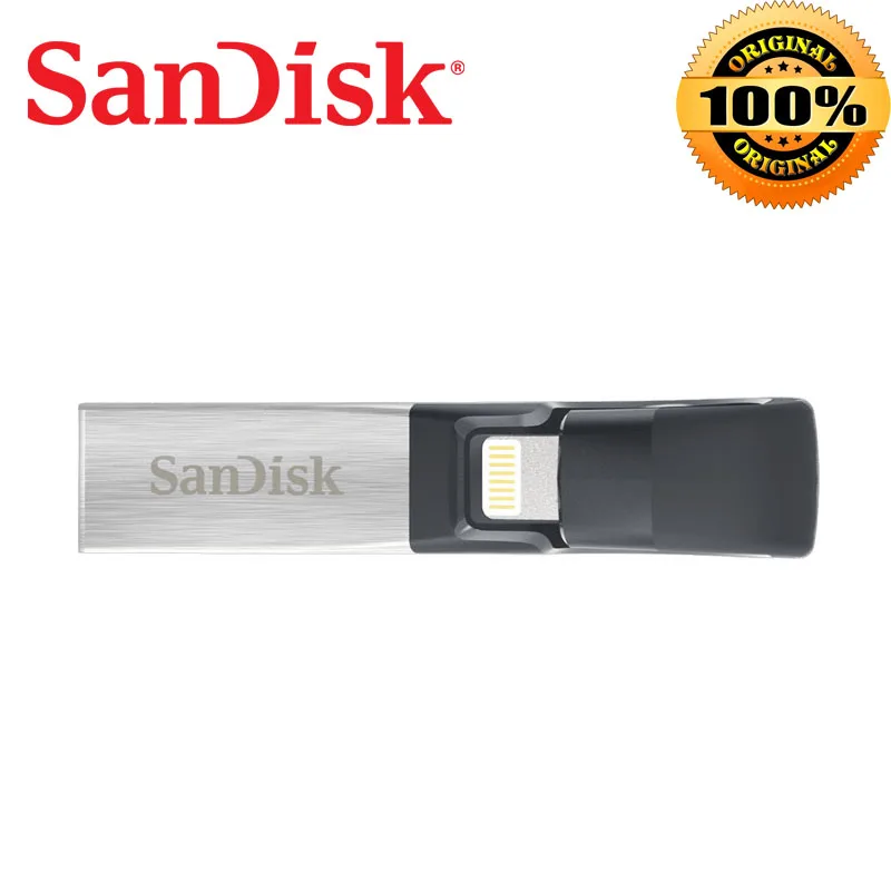 SanDisk SDIX30N USB флеш накопитель iXPand OTG Lightning 3 0 Флешка U диск 32 Гб 64 128 ГБ для iPhone/iPad/PC|USB
