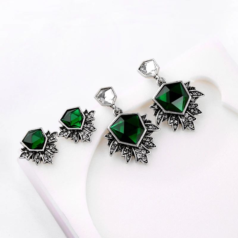 2017 новые популярные брендовые зеленые кольца с подвесками в виде листьев